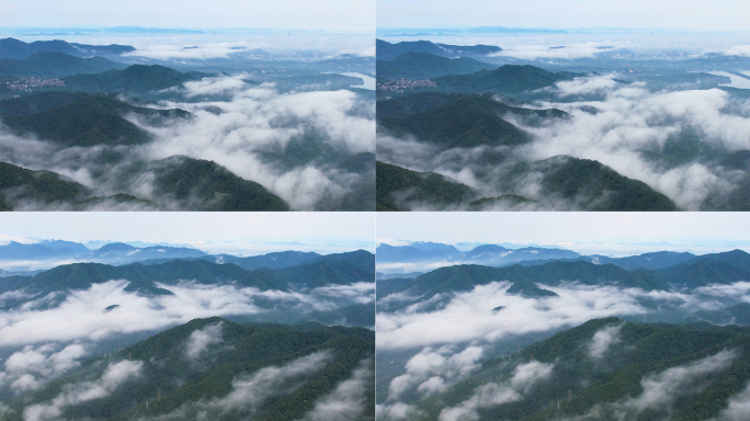 杭州西湖群山云海