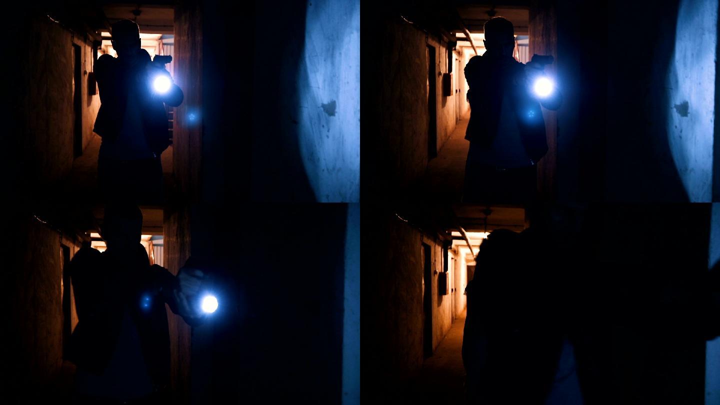 地下室可怕的鬼魂搜索查找刑侦