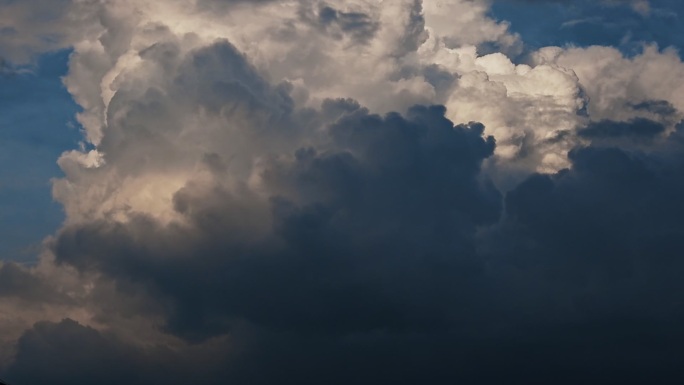 天空乌云延时晴转多云下雨