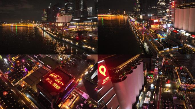 广州琶醍酒吧夜景灯光全貌