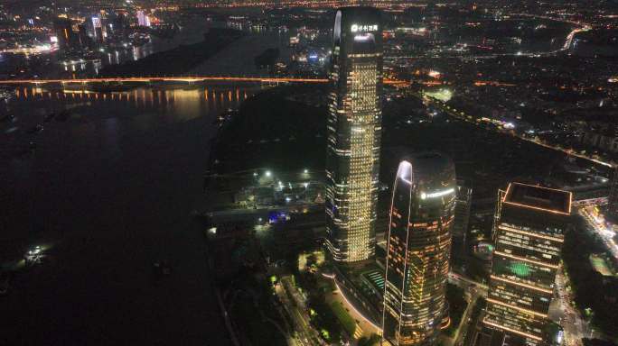 广州琶洲保利发展天幕广场中心夜景