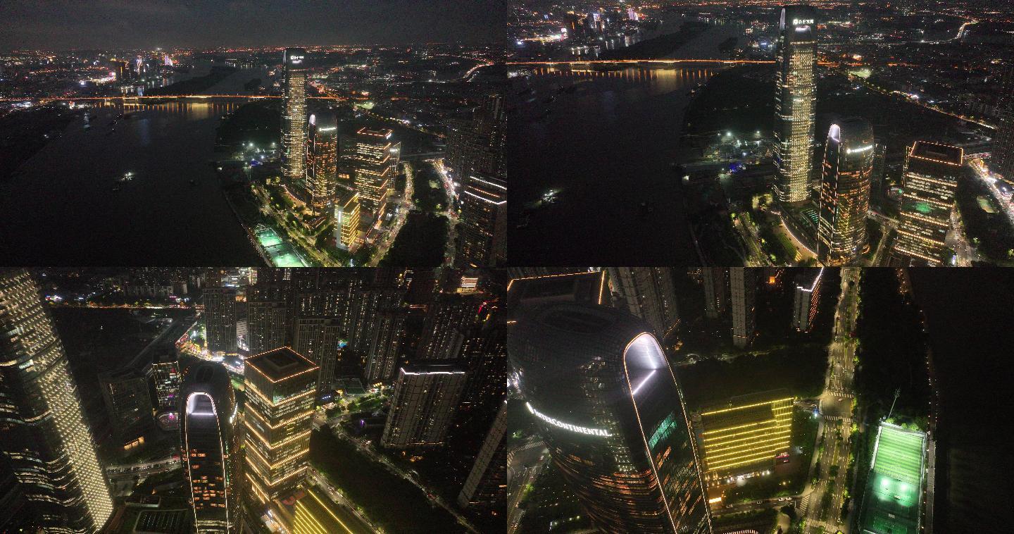 广州琶洲保利发展天幕广场中心夜景