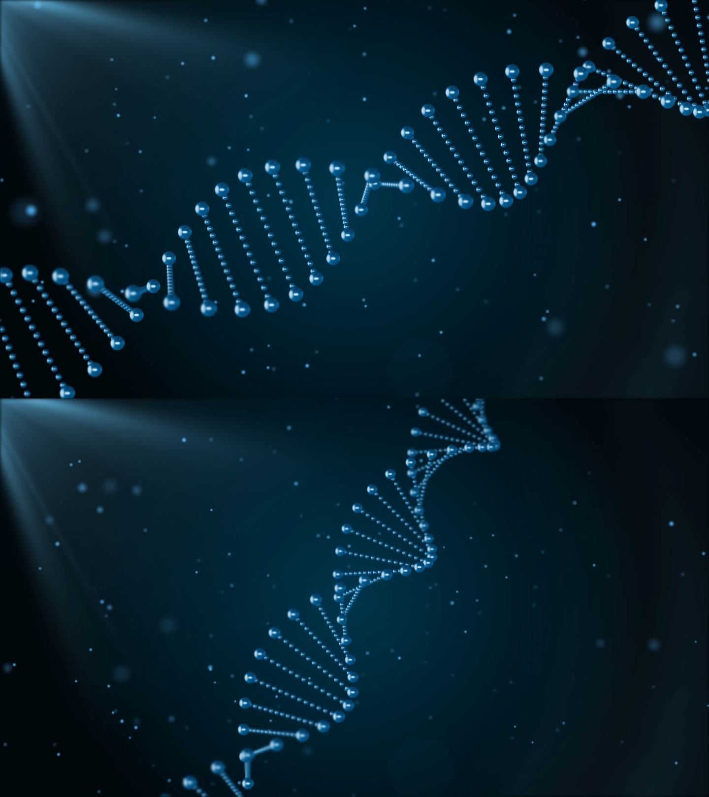 DNA基因链条 ae模板 两组动画