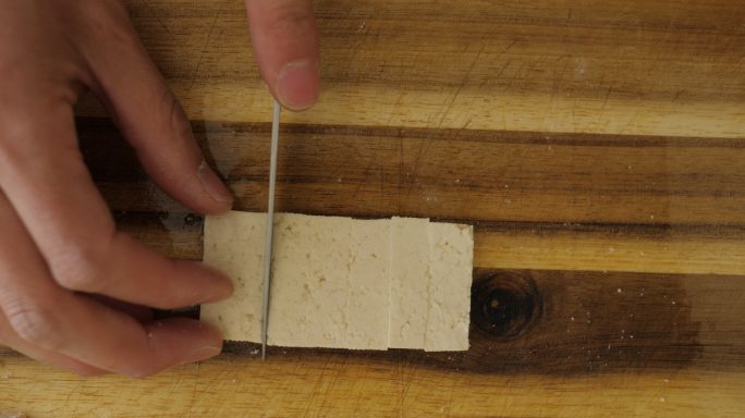 木砧板手切豆腐宣传片
