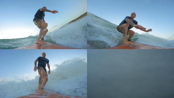 哥斯达黎加浅波冲浪者