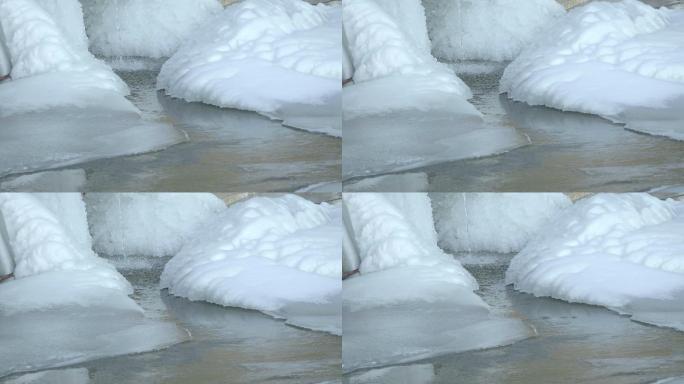 冰雪融化视频素材