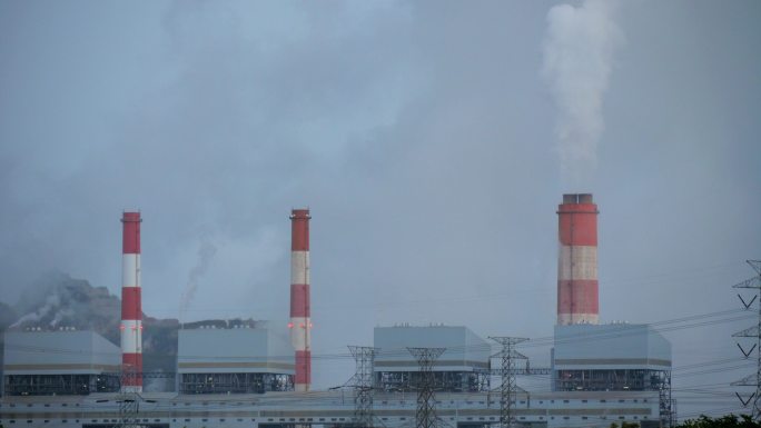 燃煤电厂烟气大气污染火力发电热电厂