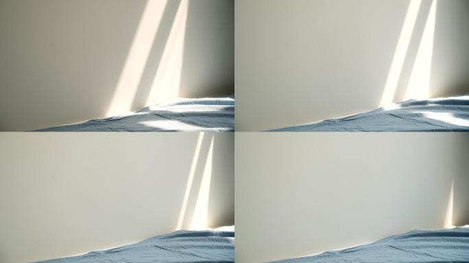 光影延时｜清晨阳光照在床上光影