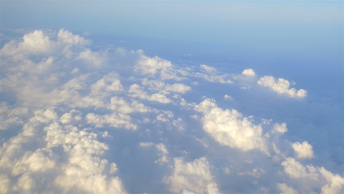 云层上方4K空中拍摄