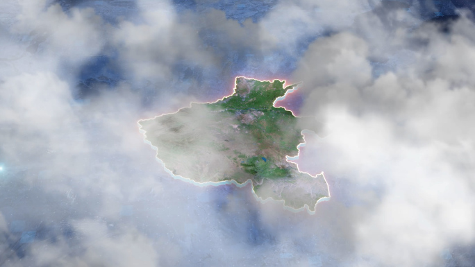 河南区位地图-写实地形