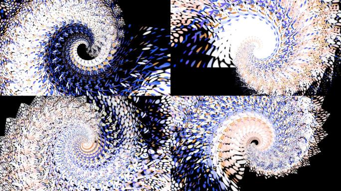 4K抽象艺术螺旋粒子背景