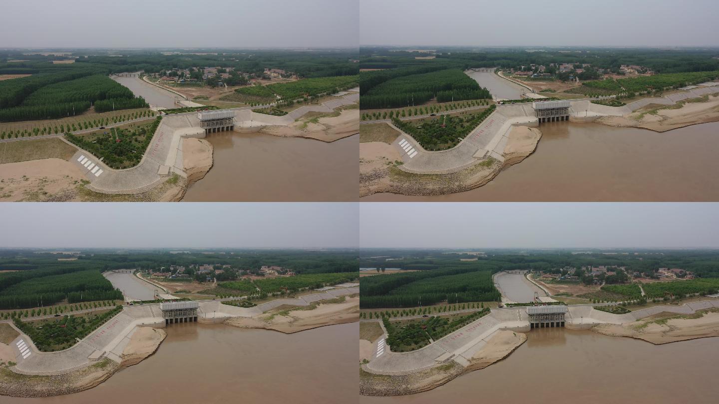 山东德州:潘庄引黄闸向京杭大运河补水
