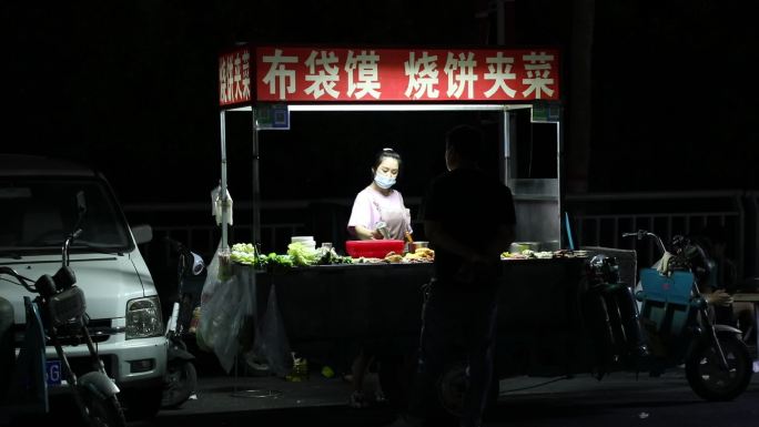 夜市美食街夜市小吃