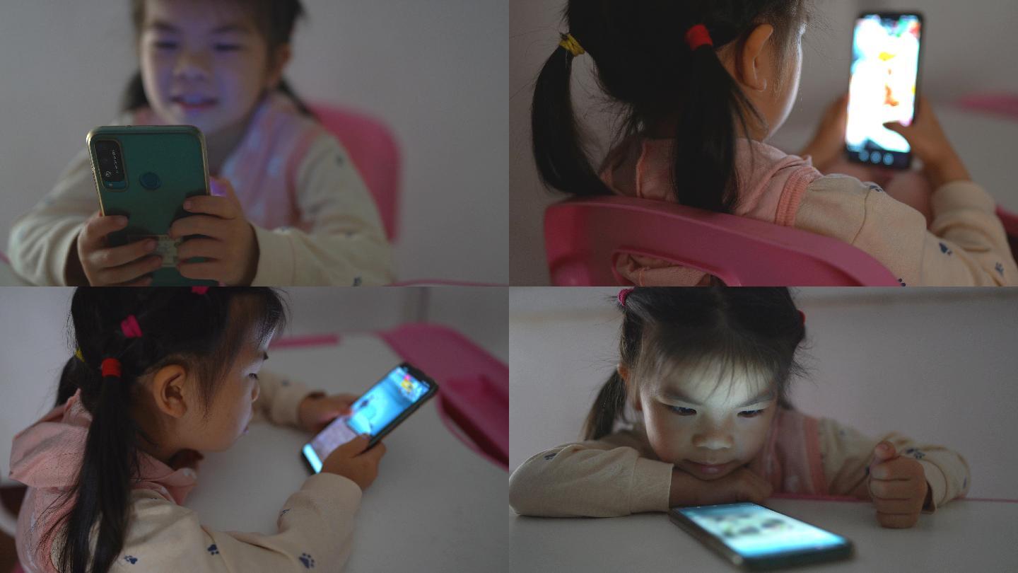 儿童看手机电子产品伤害眼睛
