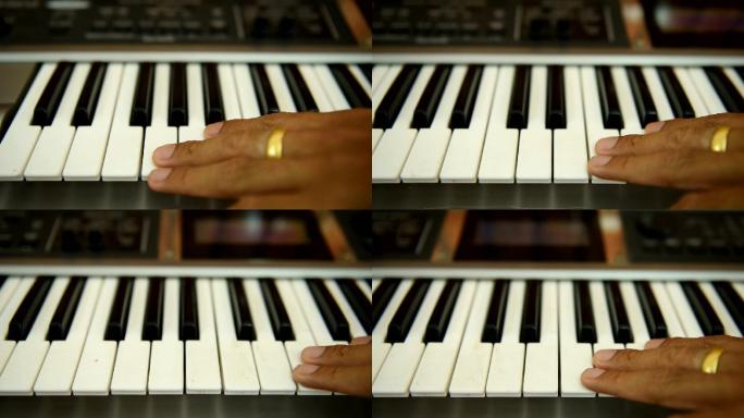 钢琴键盘电子琴琴弹琴