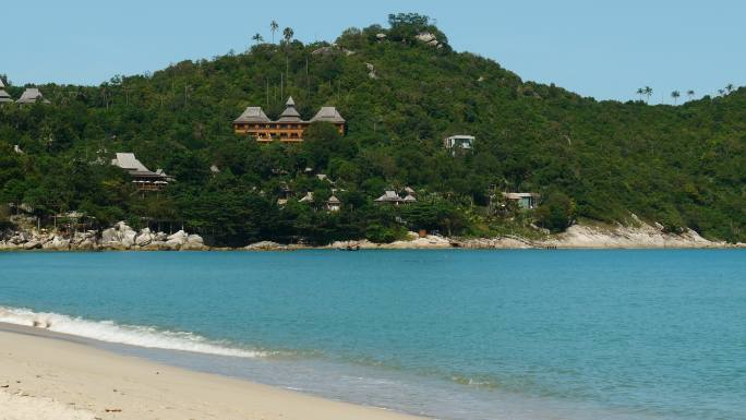 泰国天堂热带岛屿潘根岛潘根岛上的通奈潘内海滩。
