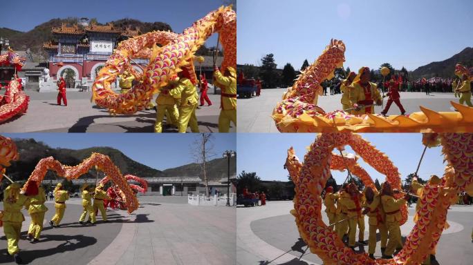 平谷桃花节活动丫髻山舞龙