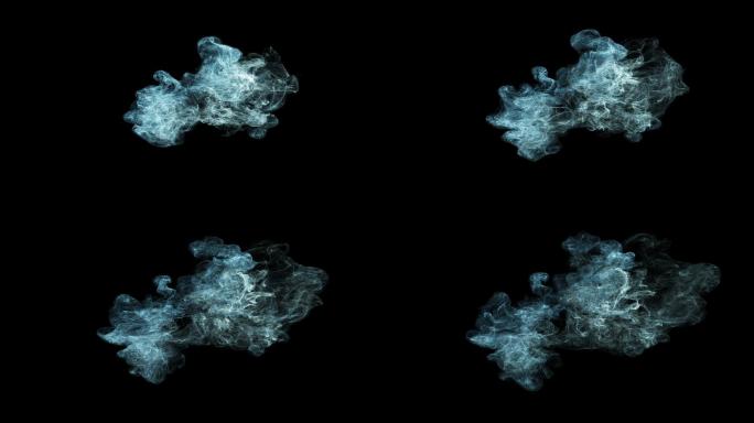 抽象粒子飞行烟雾
