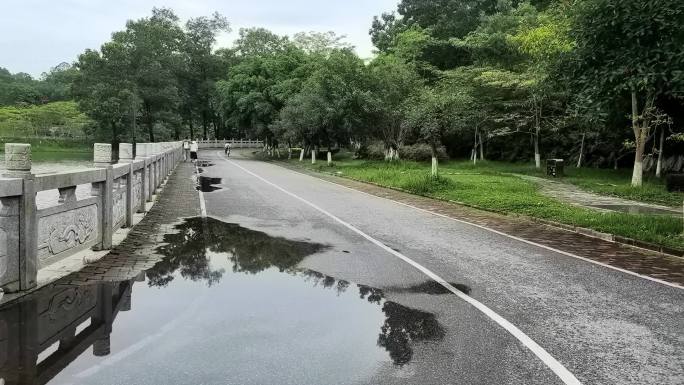 五一郊游实拍 广州番禺大夫山骑道骑单车