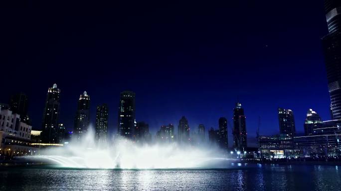 迪拜音乐喷泉绚丽多姿动感节奏炫彩炫酷