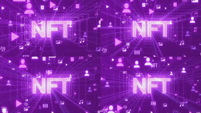 NFT动画库存视频