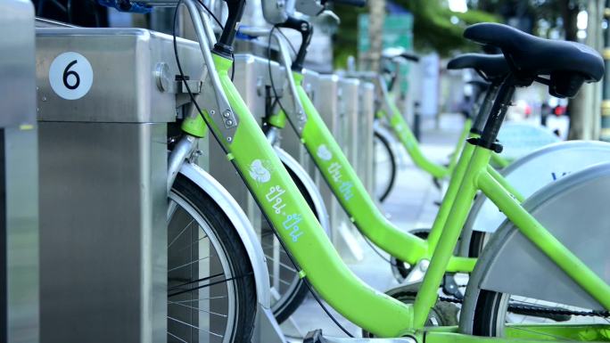 自行车共享系统绿色出行环保出行环保