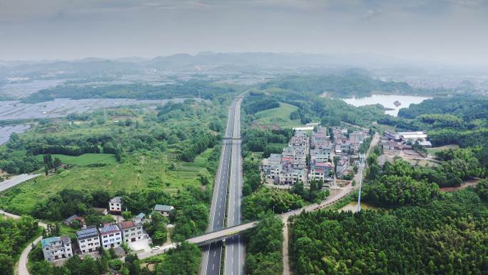 穿越国家的公路祖国山河山川植被