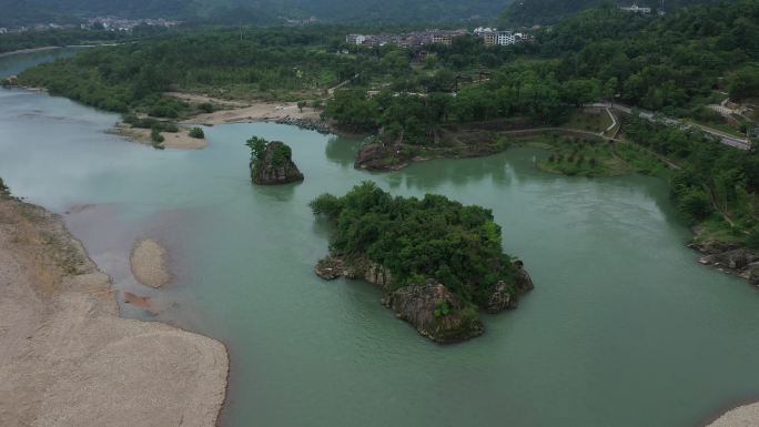 浙江温州楠溪江狮子岩漂流