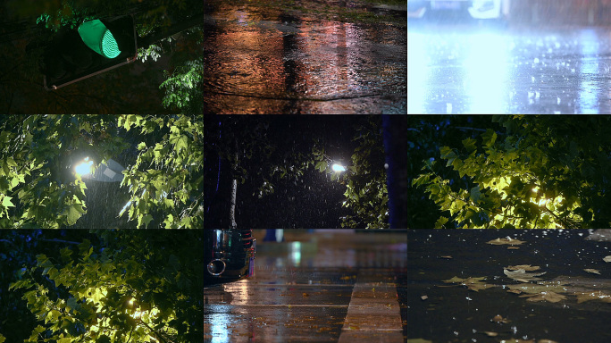 原创城市雨景视频素材