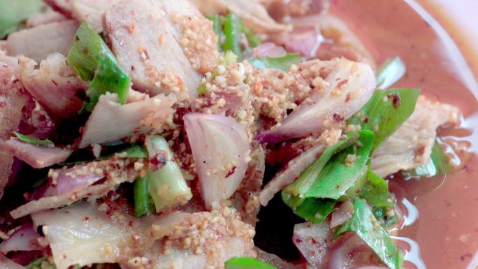 辣肝沙拉-泰国街头美食