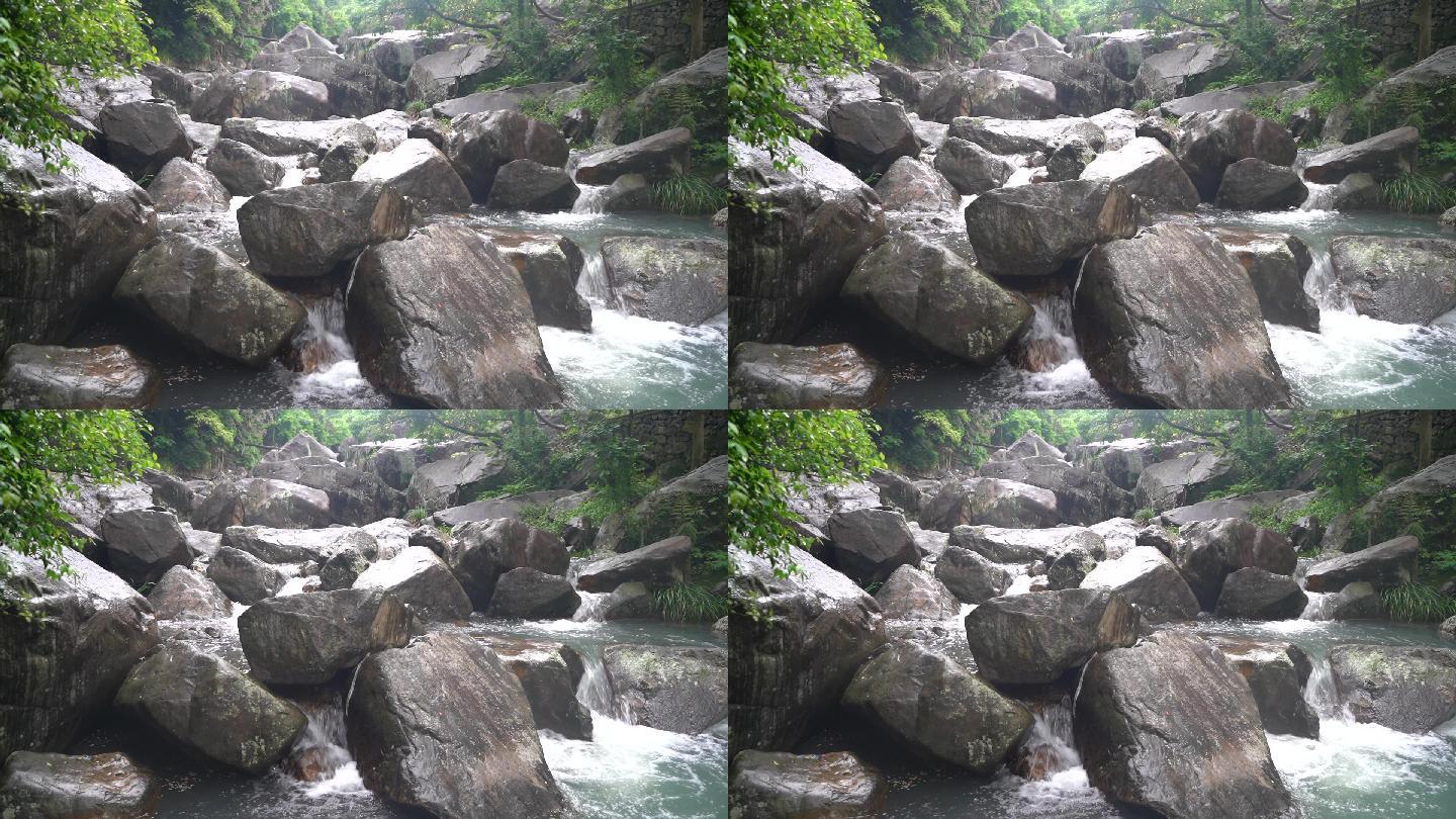 台州温岭梅溪瀑布视频素材C0353
