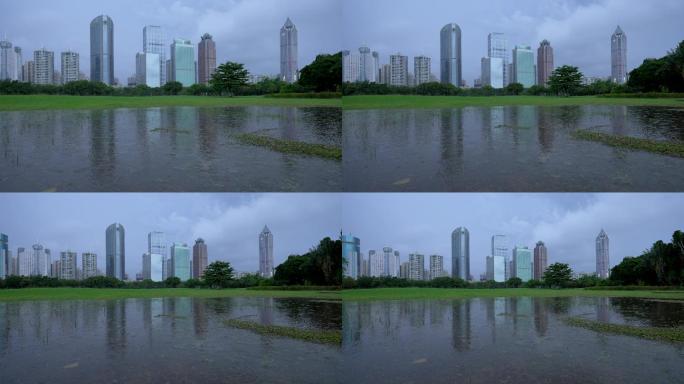 城市下雨天