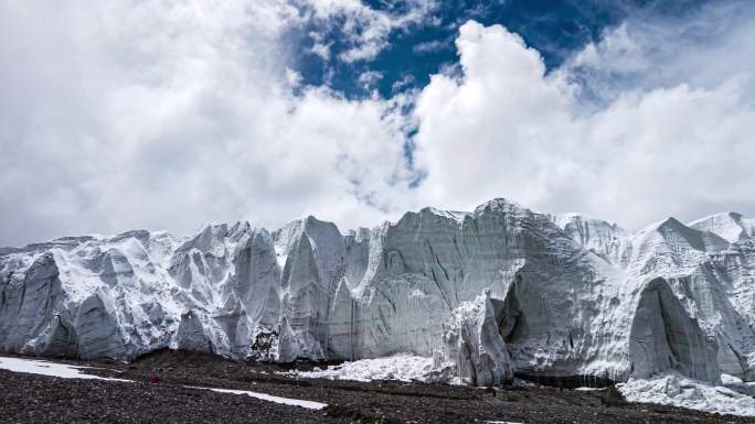 西藏阿里地区展穷冰川延时视频素材