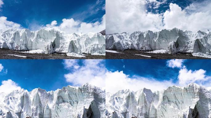 西藏阿里地区展穷冰川延时视频素材
