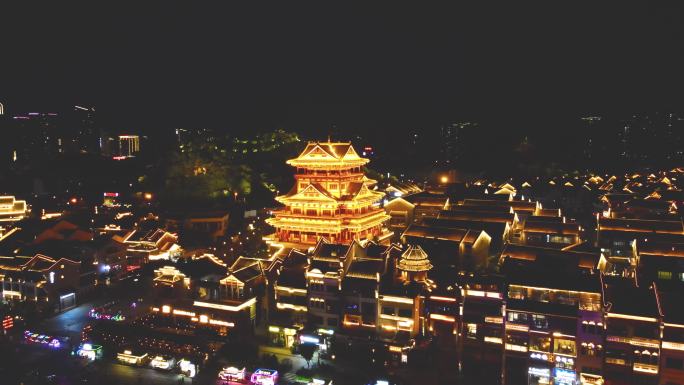 柳州窑埠古镇夜景