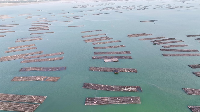 广西防城港珍珠湾养殖基地风光