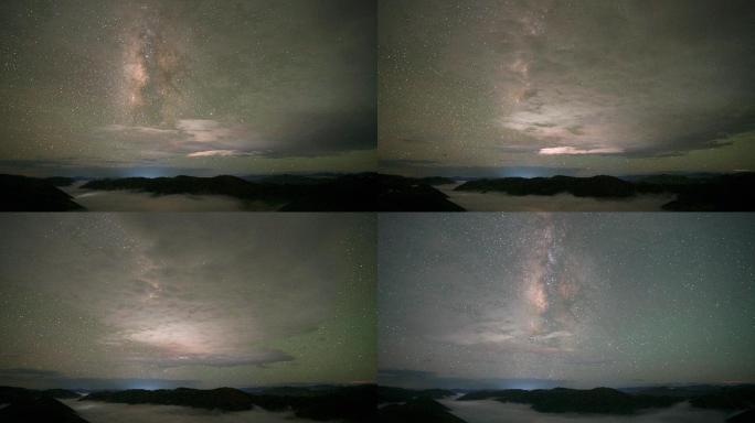 【4K】川西高原银河云海延时视频