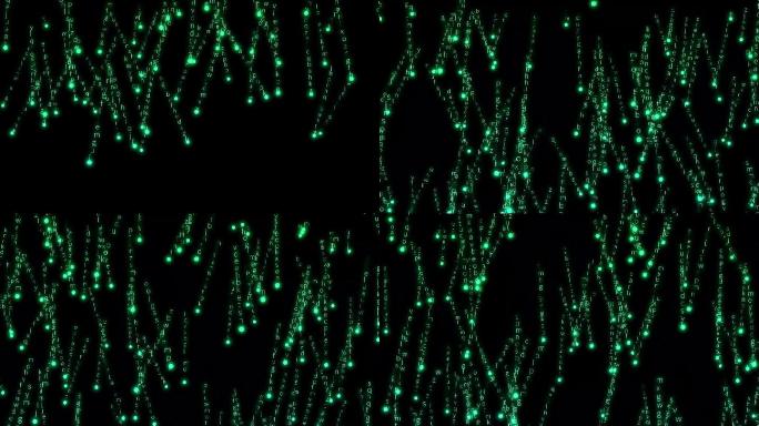 黑客帝国数字科技粒子视频素材
