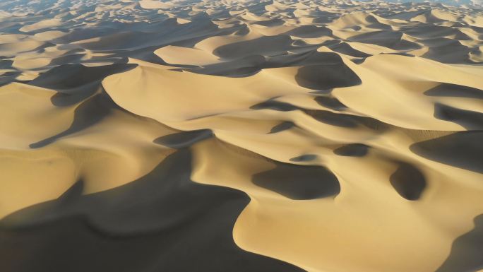 黄昏美丽沙漠沙丘特写视频