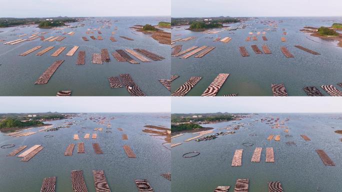 广西防城港珍珠湾养殖基地风光