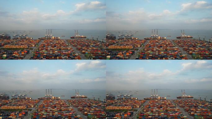 放大中国广州南沙港的视图