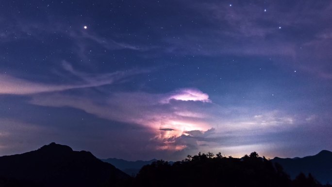 雷暴闪电雷鸣风暴