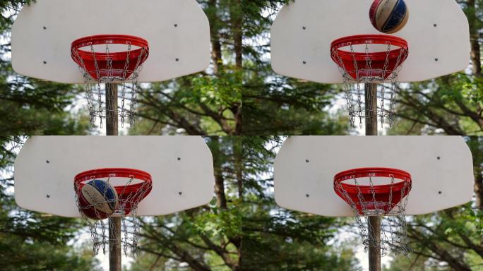 以120FPS的4k超慢动作在篮球比赛中成功命中投掷