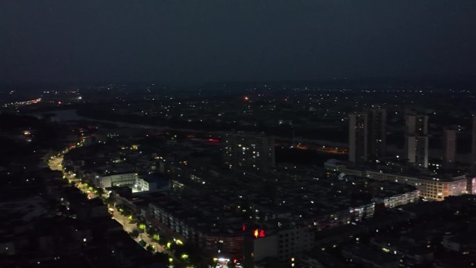 湘乡市城市新貌夜景-3