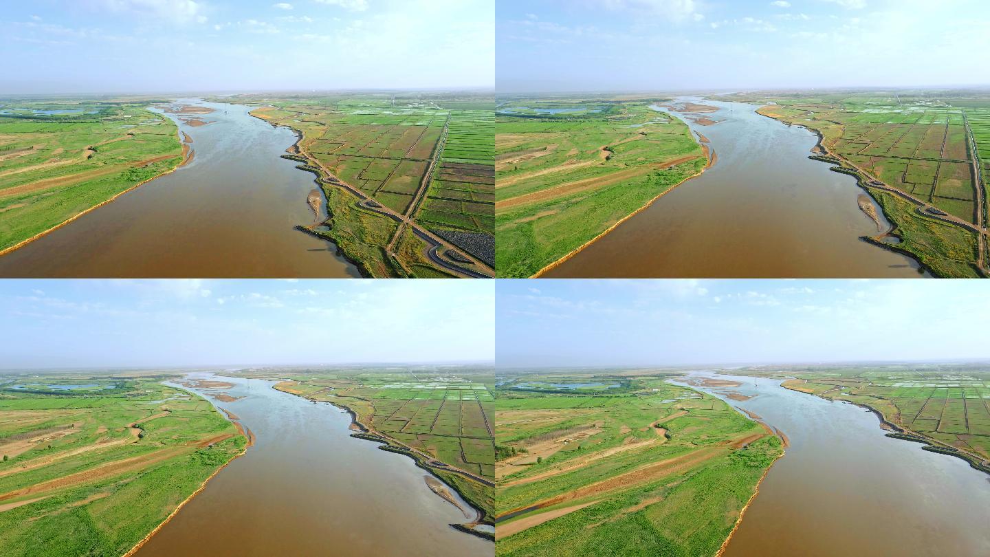 黄河平原-生态保护治理农业大景