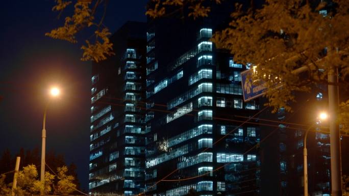 办公大楼夜景