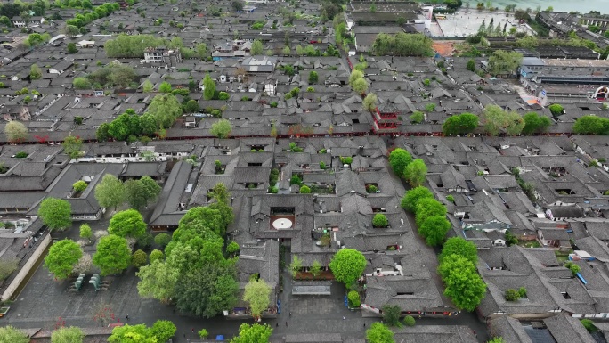 嘉陵江畔四川南充阆中古城