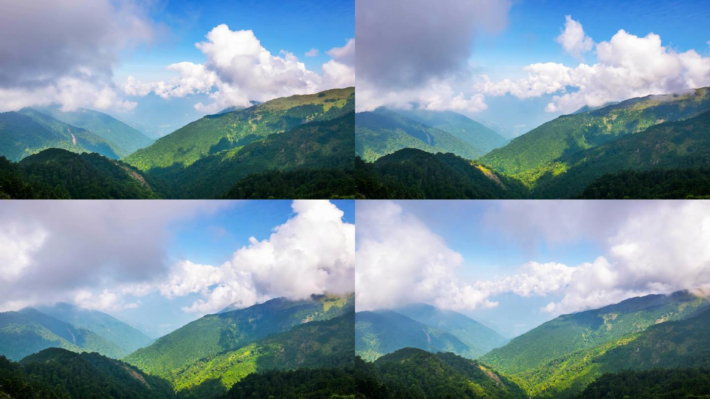 台湾自然景观山光影山谷延时