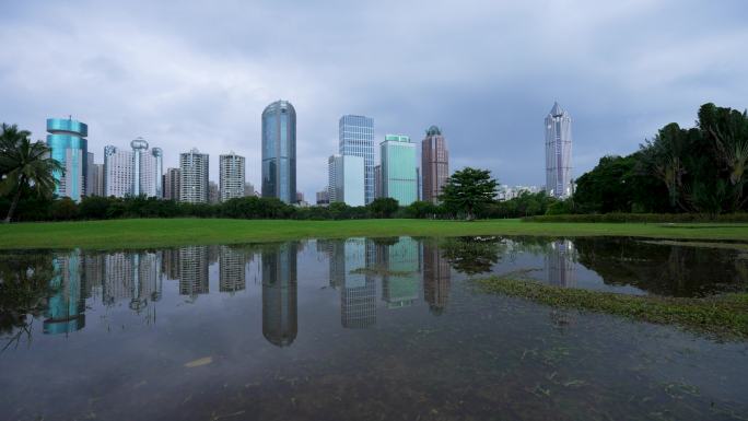 雨季城市景观-延时