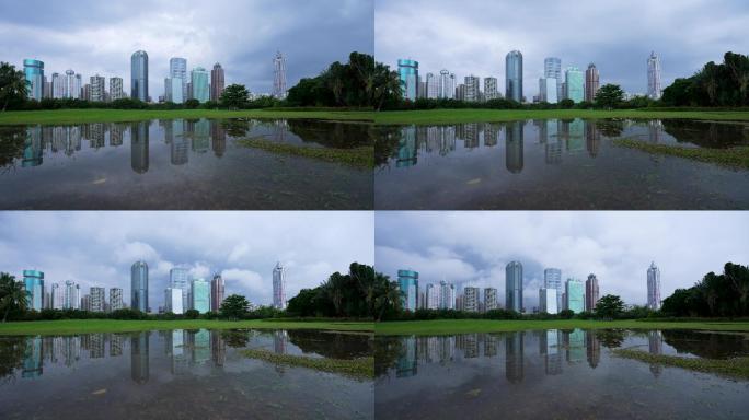 雨季城市景观-延时